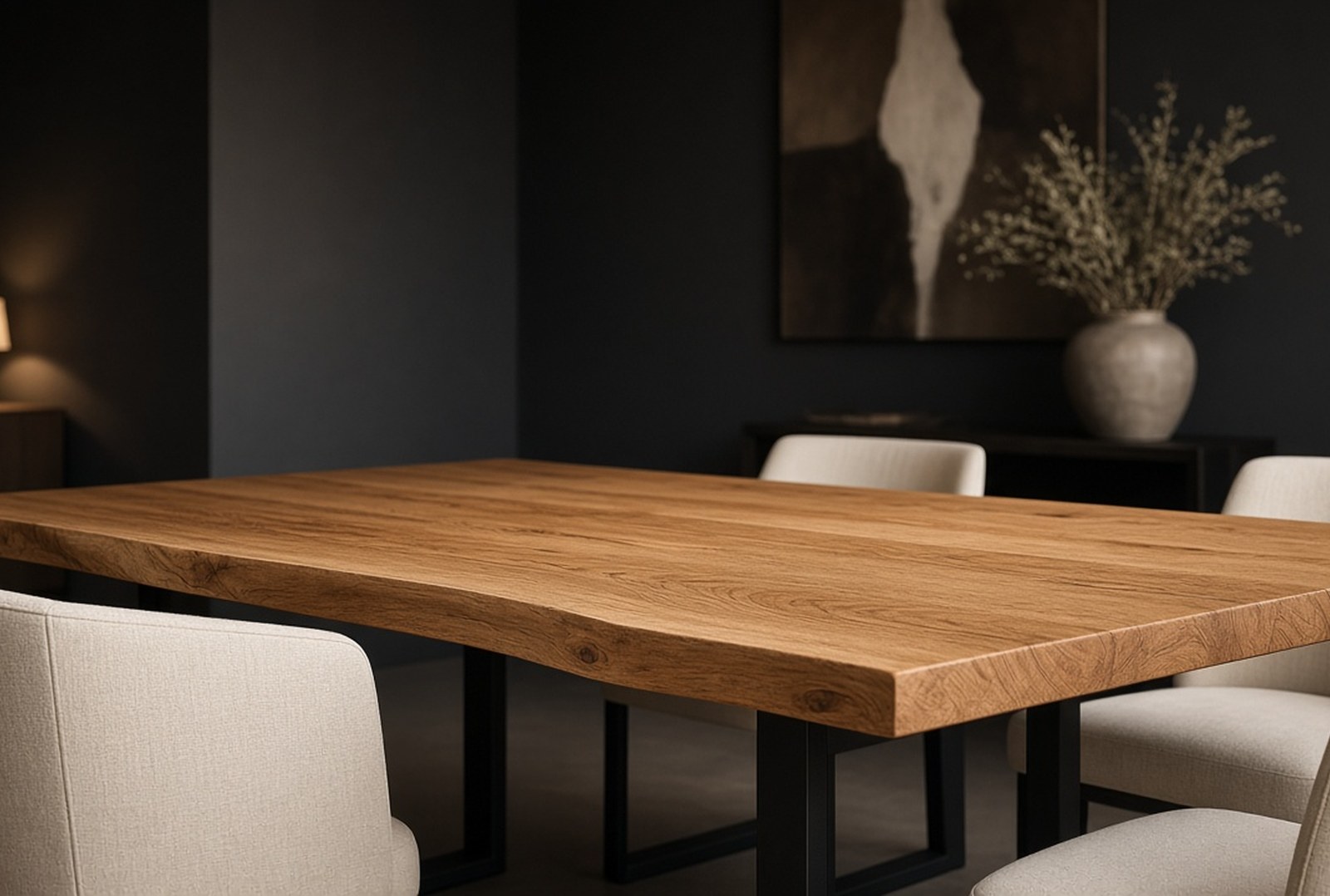 Luxe handgemaakte houten tafel